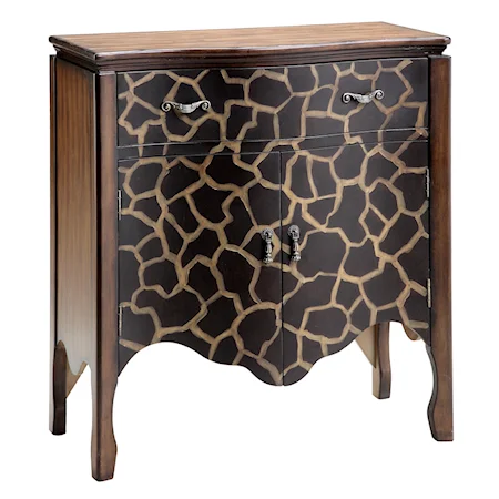 Accent Cabinet with Giraffe Detailing